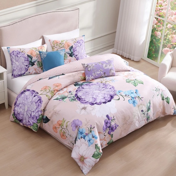 Bebejan Bright Bouquet Reversible Queen Comforter Set - Picture 3 of 4
